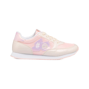 Sneakers rosa glitterate in tessuto mesh da ragazza Enrico Coveri, Sneakers Sport, SKU s353000105, Immagine 0